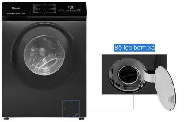Máy giặt sấy Hisense Inverter giặt 9 kg – sấy 6 kg WD90N1Y