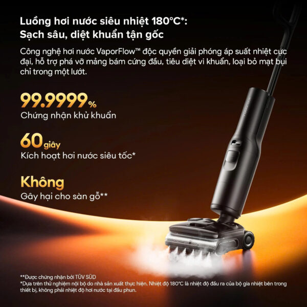Máy hút bụi cầm tay không dây Roborock F25 Steam